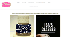 Desktop Screenshot of isascake.com